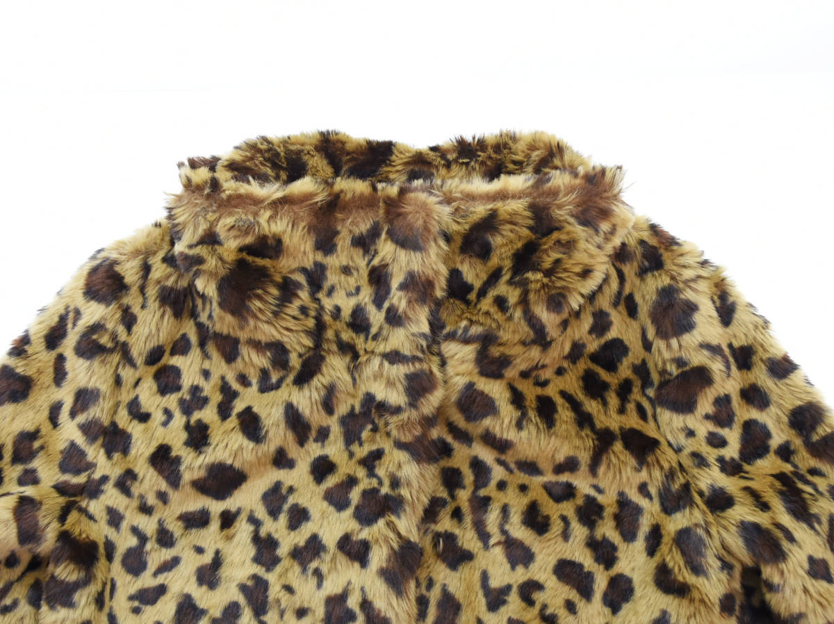 ☆ STUSSY ステューシー Kitten Short Fur Jacket ヒョウ柄 ファー 