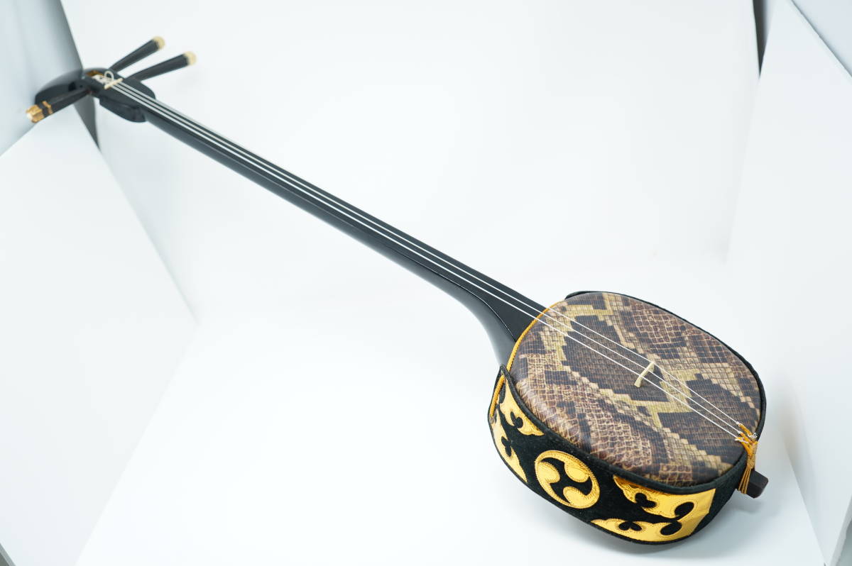三線 沖縄 蛇味線 琉球 破れ無し 和楽器(本体)｜売買された ジャミセン