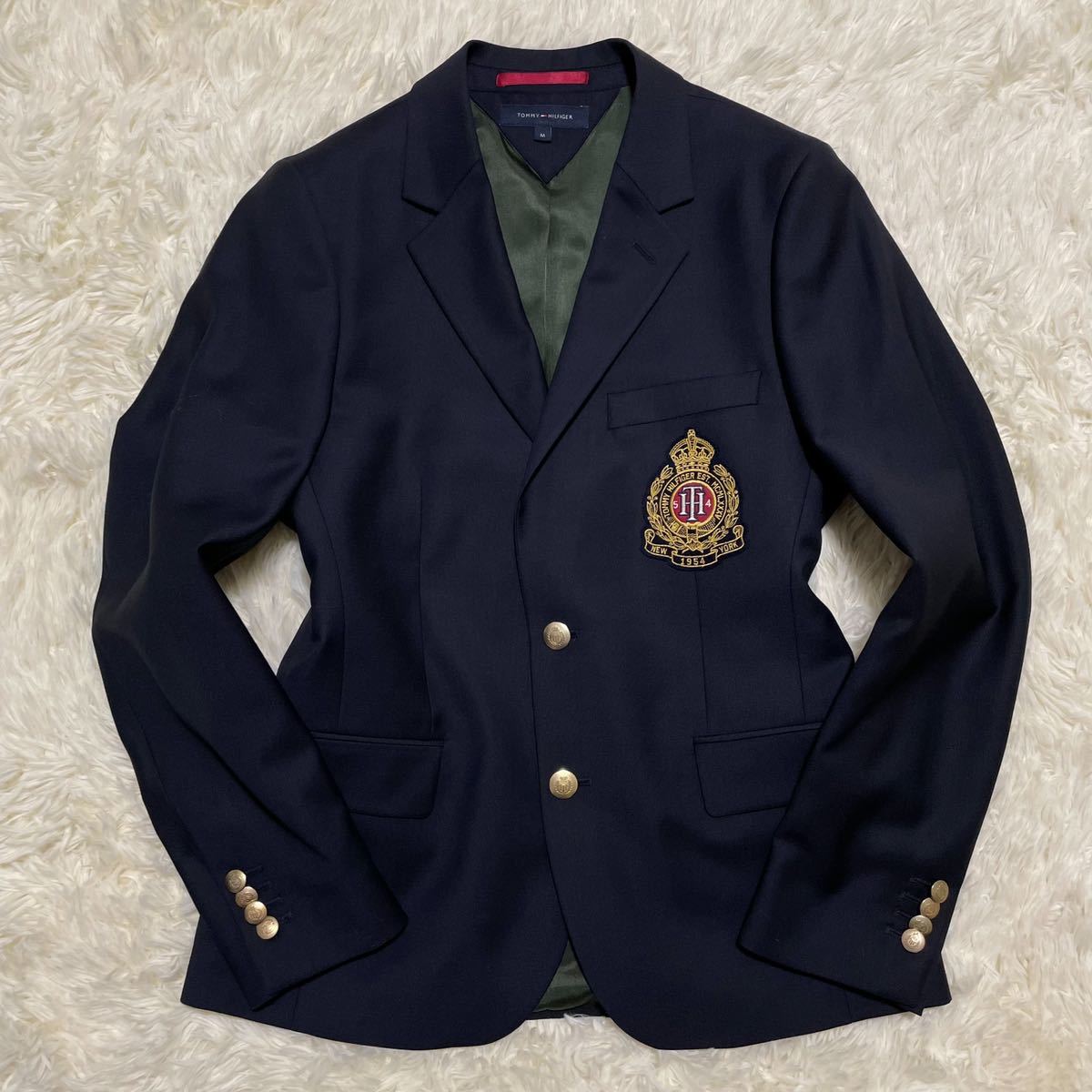 極美品!!トミーヒルフィガー『英国紳士の佇まい』TOMMY HILFIGER 紺 