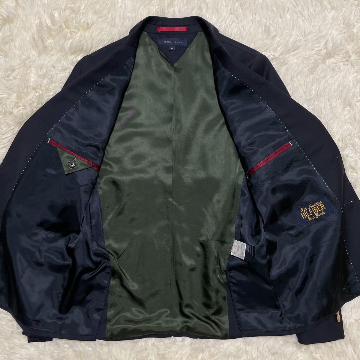 極美品!!トミーヒルフィガー『英国紳士の佇まい』TOMMY HILFIGER 紺 