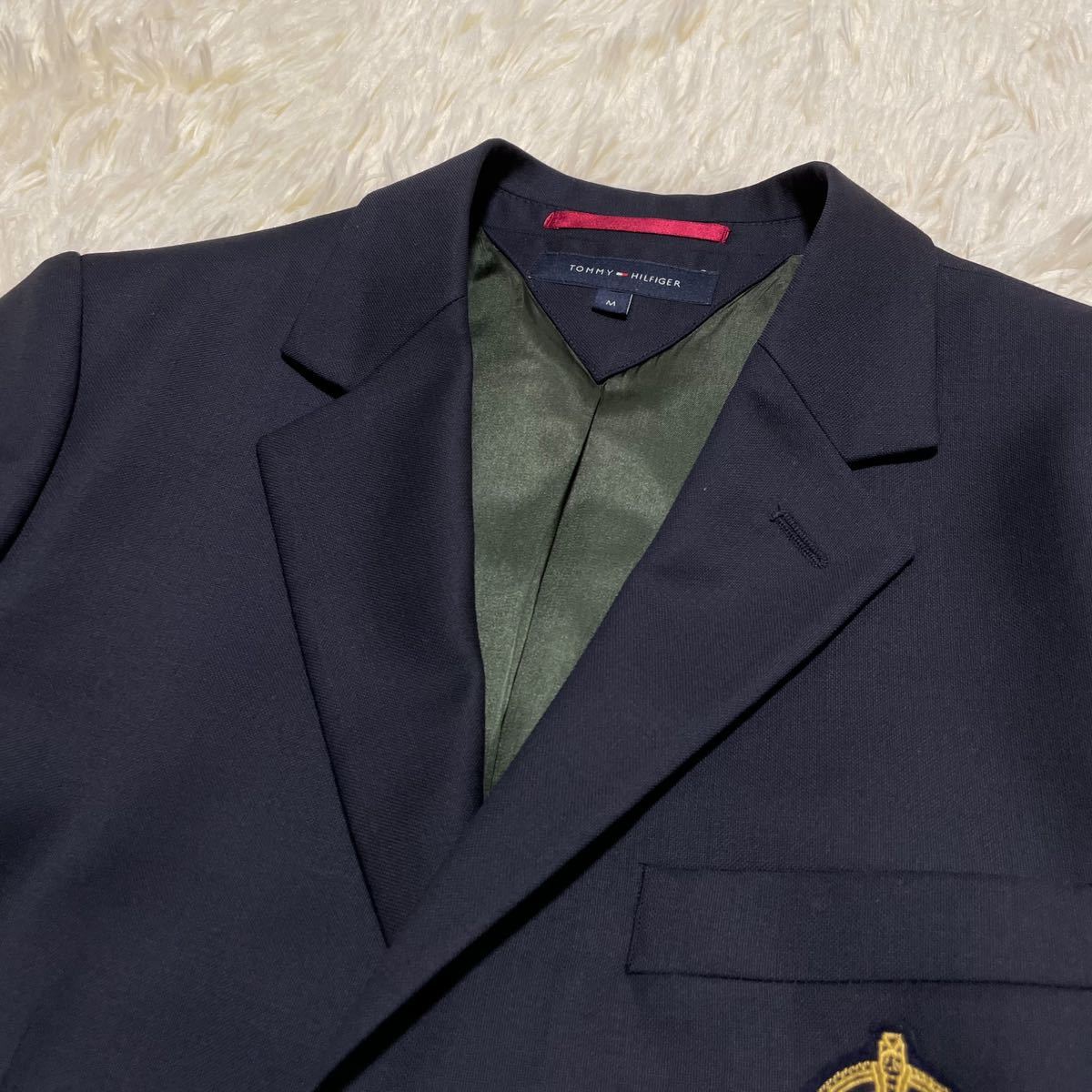 極美品!!トミーヒルフィガー『英国紳士の佇まい』TOMMY HILFIGER 紺 
