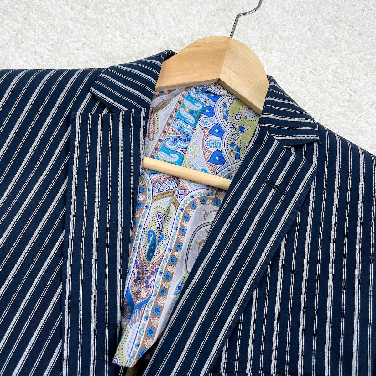 美品【ETRO】ハイセンスな着こなし◎コットン混 テーラードジャケット