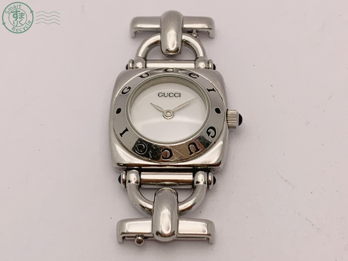 0412445 GUCCI グッチ 腕時計 6300L クォーツ腕時計 シルバー ホワイト