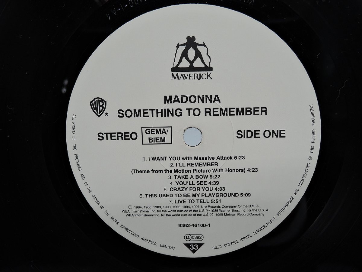 Something Remember To - Madonna – Vinyl LP to Music MADONNA .com 0