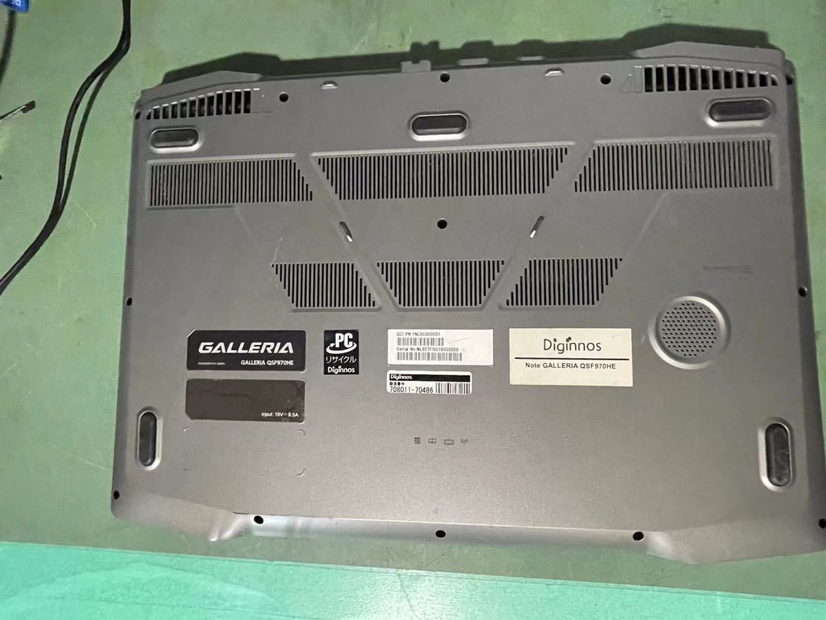 ジャンク Diginnos GALLERIA 遊び回れる デスクトップPC
