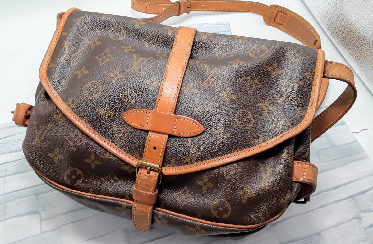 1円☆訳あり LOUIS VUITTON ルイヴィトン モノグラム ソミュール  