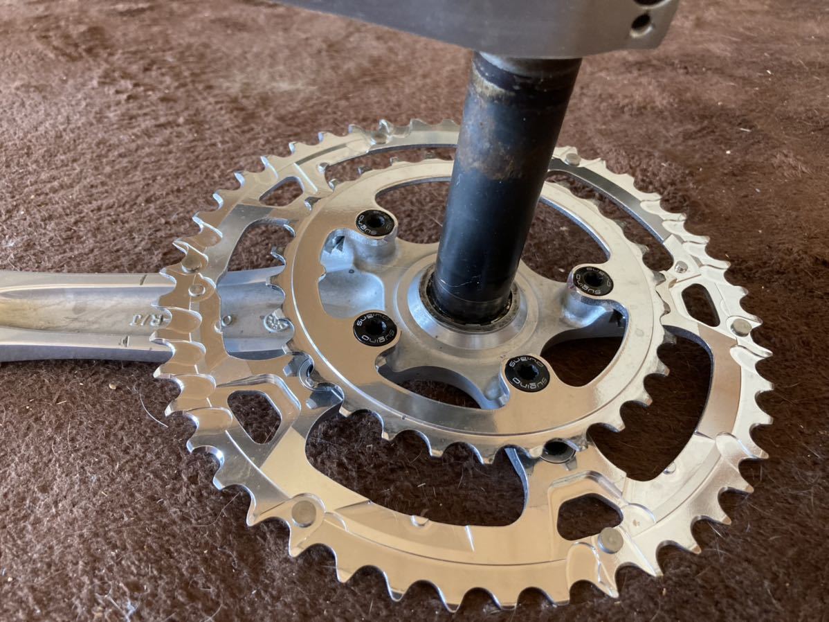 Sugino OX801D 170mm 46/30T シルバー Sugino - Plus Hugger crank