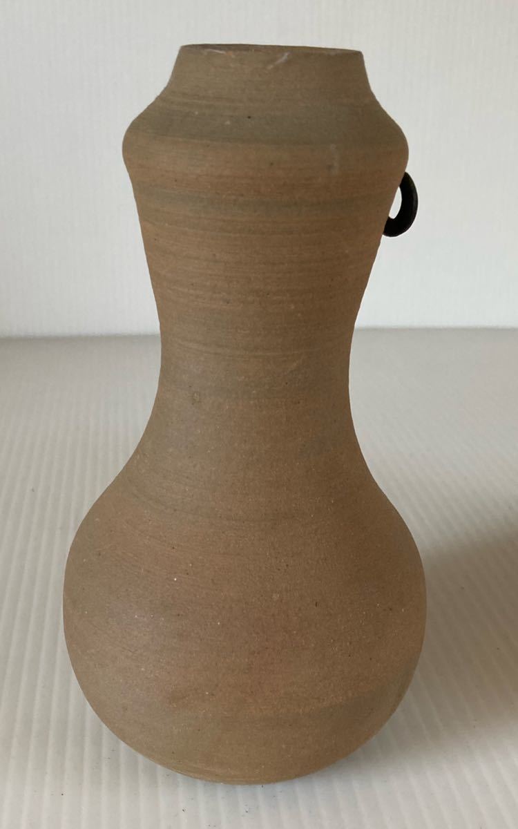 秩父椿森窯 大田 至 作 陶器 花瓶 秩父椿森窯 大田至 作 青磁 花生 未