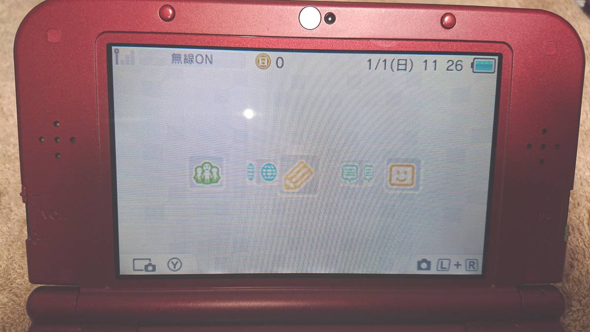 Nintendo New ニンテンドー 3DS LL 本体のみ メタリックレッド 伸縮式  