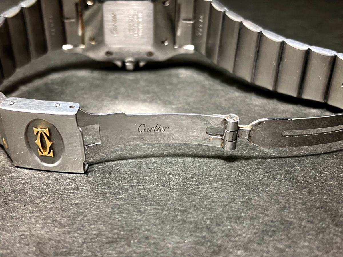 カルティエ Cartier サントス スクエア 自動巻き メンズ腕時計 Yg Ss 750刻印 稼働 ギャランティーカード ケース付き サントスドゥ カルティエ 売買されたオークション情報 Yahooの商品情報をアーカイブ公開 オークファン Aucfan Com