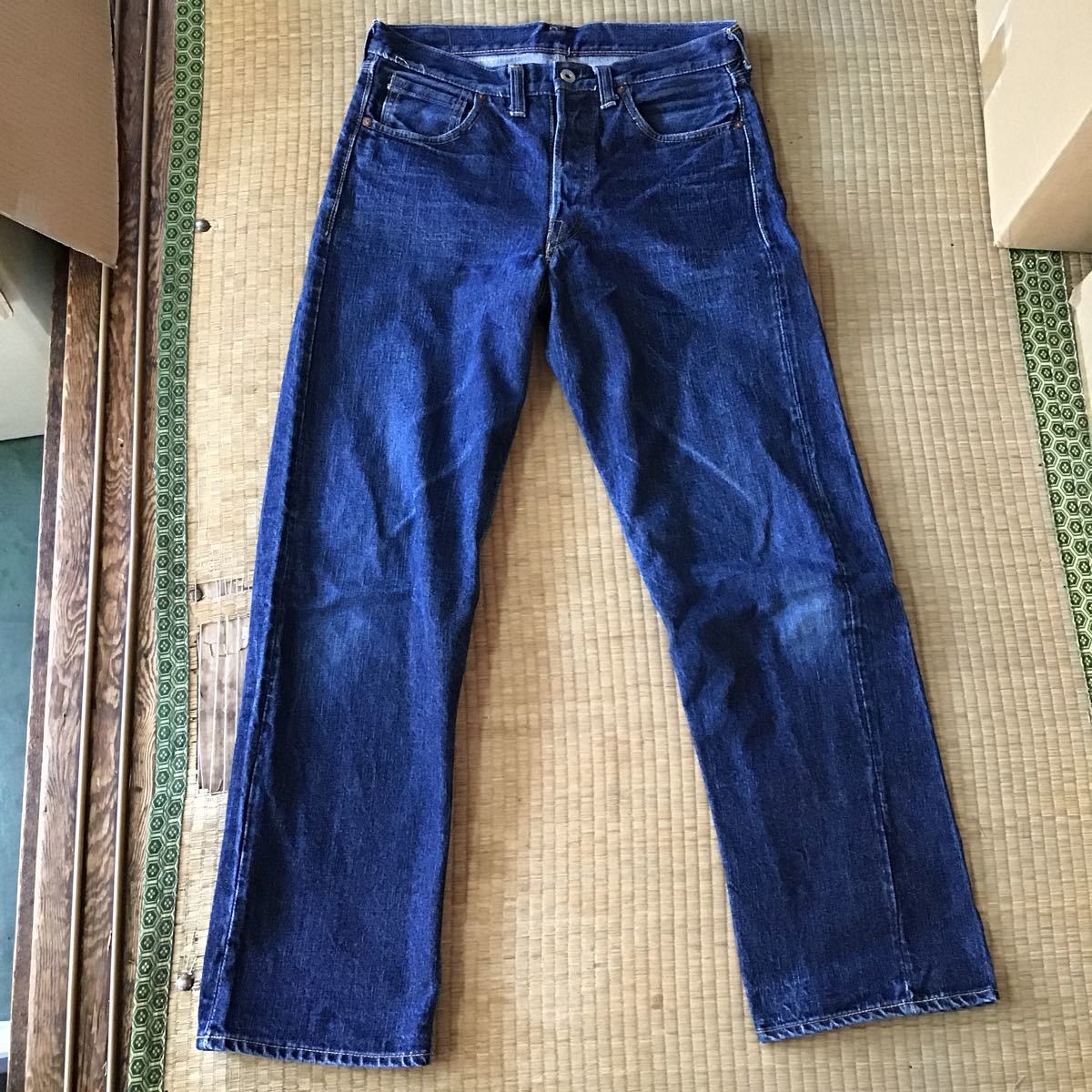 中古 希少スリーフェイス別注大戦モデルデニムパンツ ワンピースオブ 