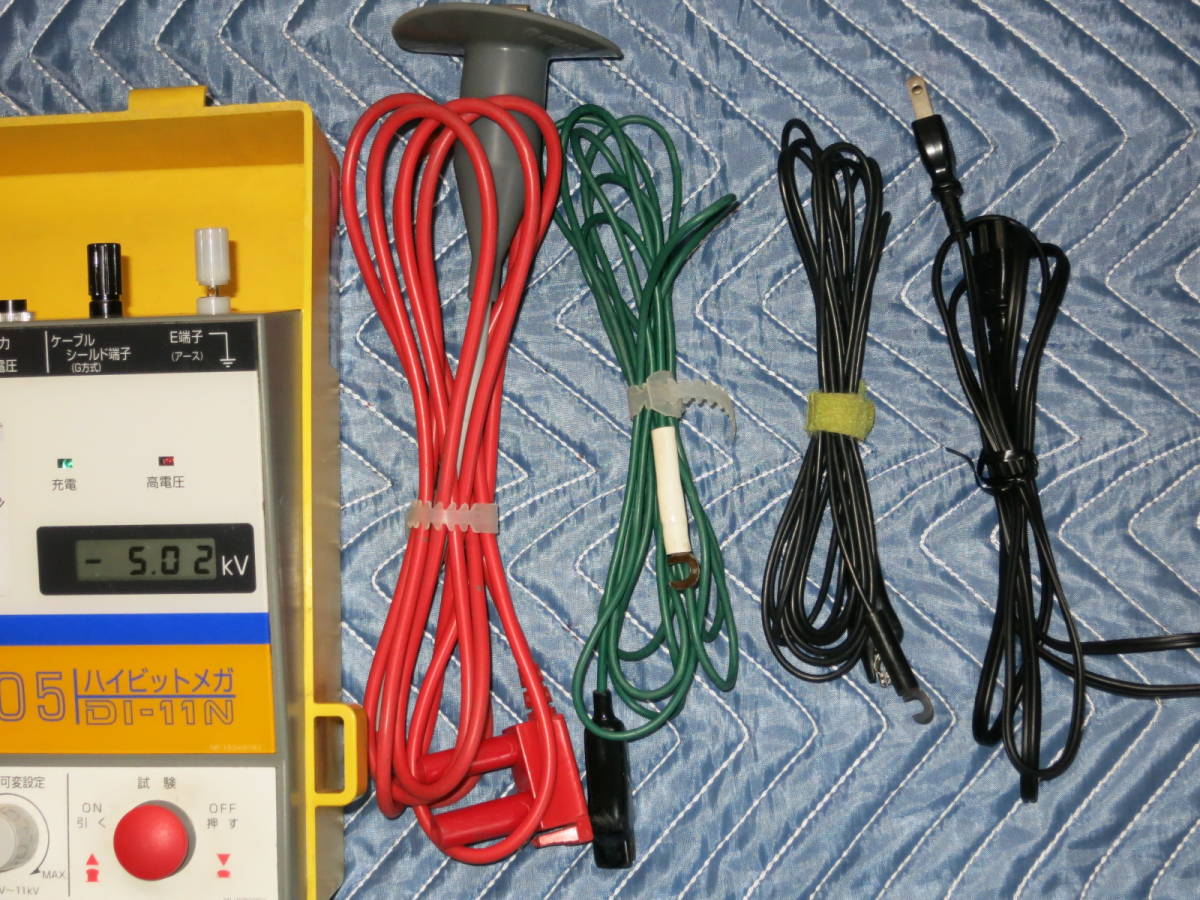 ムサシインテック DI-11N ハイビットメガー（高電圧絶縁抵抗計） 動作 