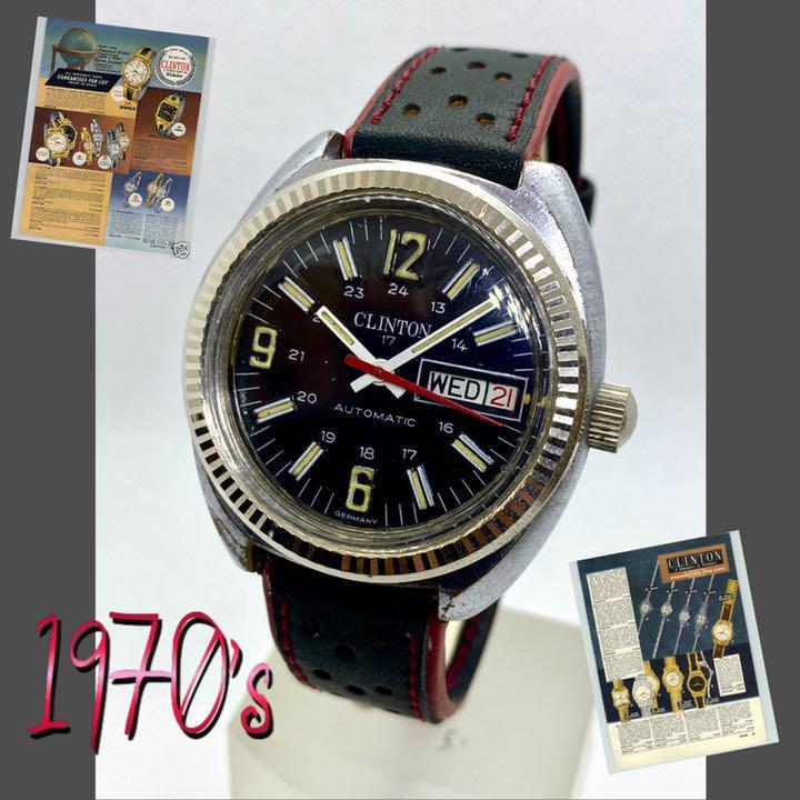 Clinton Watch Automatic | eBay Vintage Date - Day Men