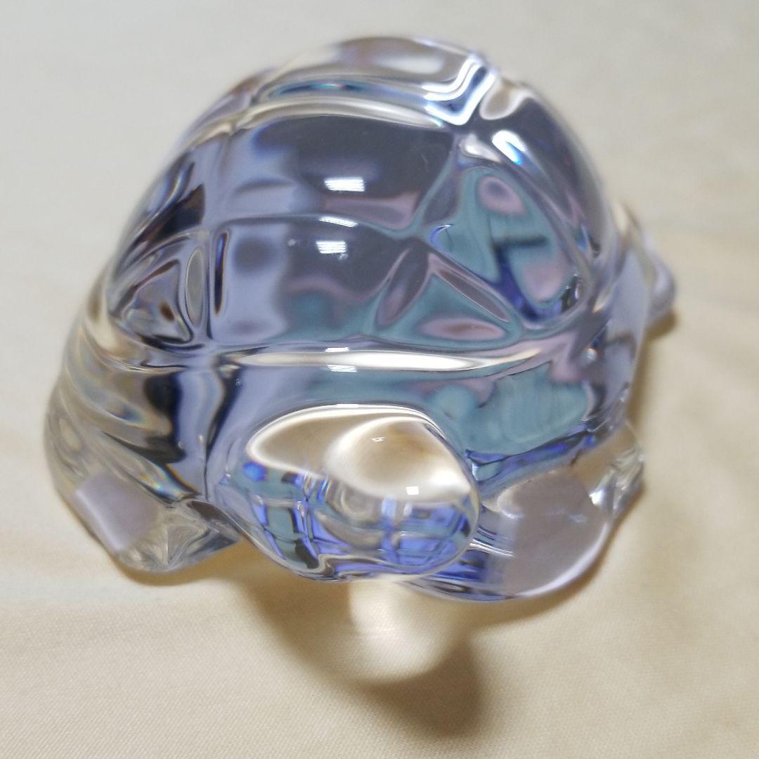 バカラ BACCARAT クリスタル ペーパーウェイト かめ タートル 亀 カメ