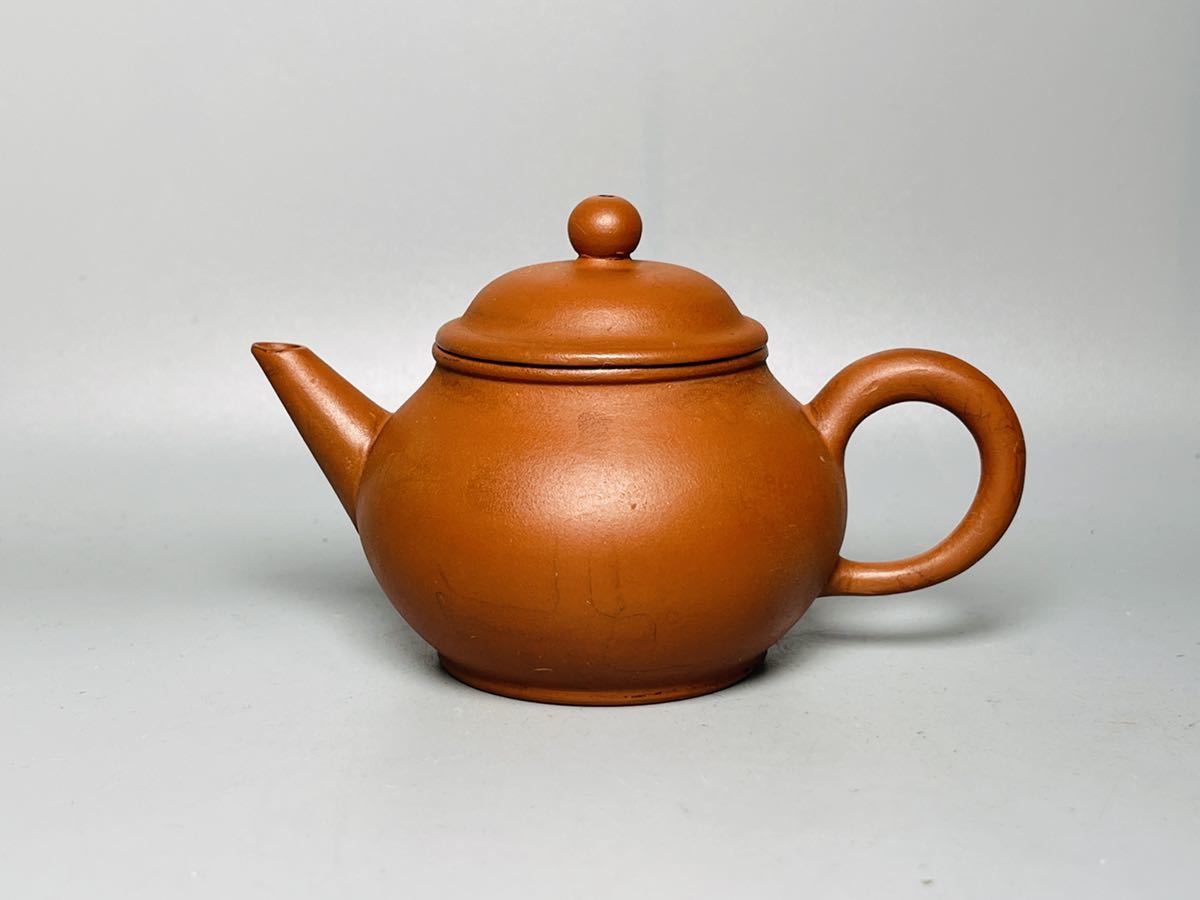 中国紫砂茶壺①「中國宜興」銘・朱泥急須／唐物煎茶道具・茶注