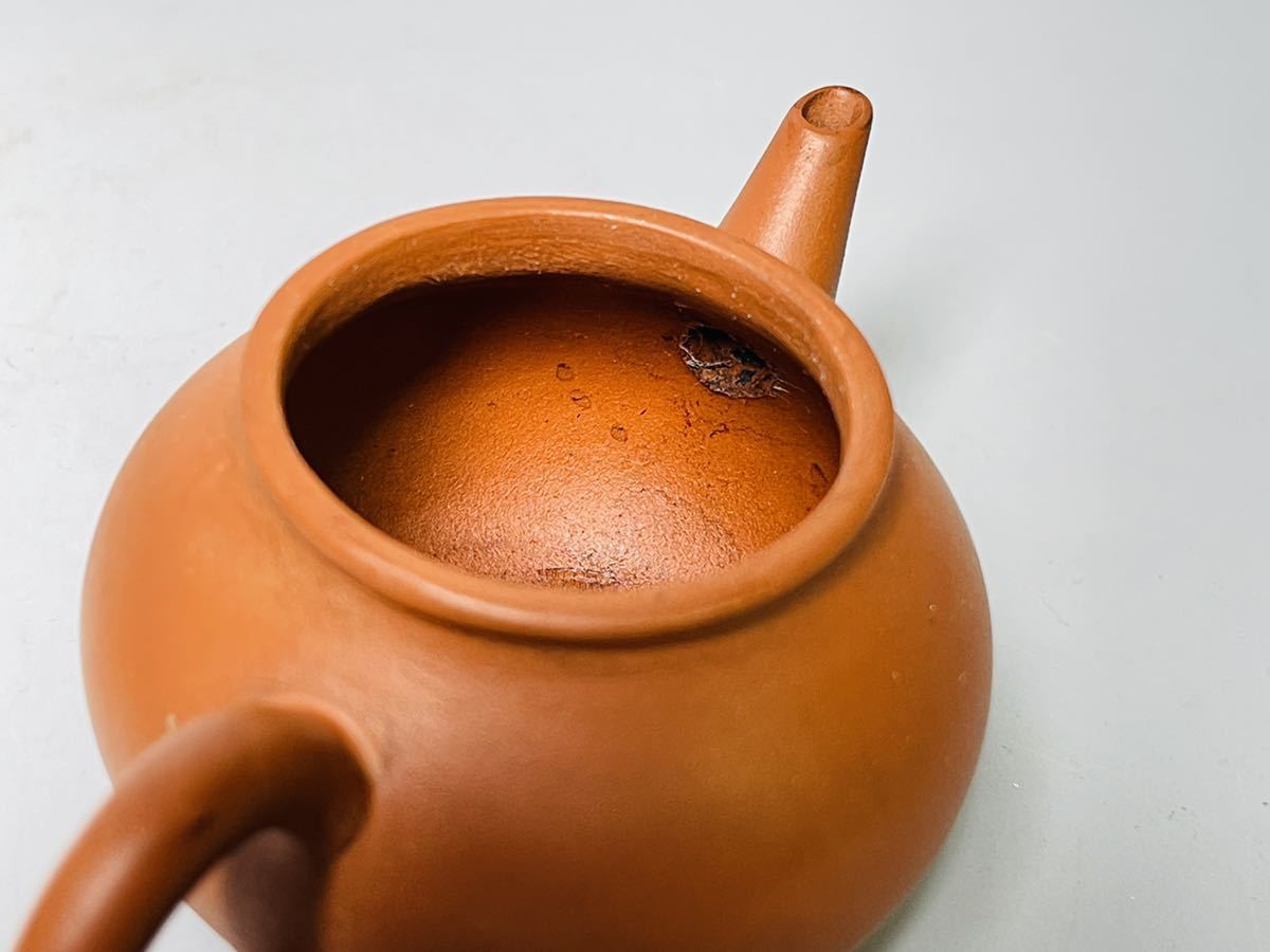 紫砂壷 急須 中国 水平壺 煎茶 茶壺 朱泥 中国宜興 茶壷 サイズ約