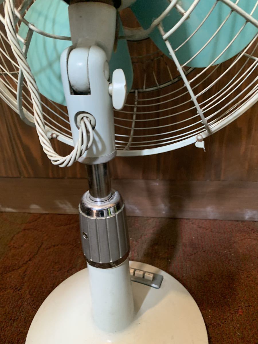 扇風機 ナショナル National 3枚羽根 水色 昭和レトロ ELECTRIC FAN