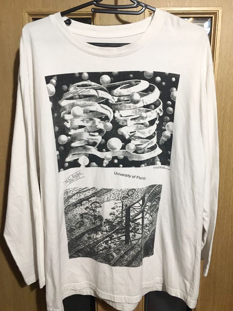M.C. Escher Sweat エッシャー マルチ 総柄 トリック アート 騙し絵 