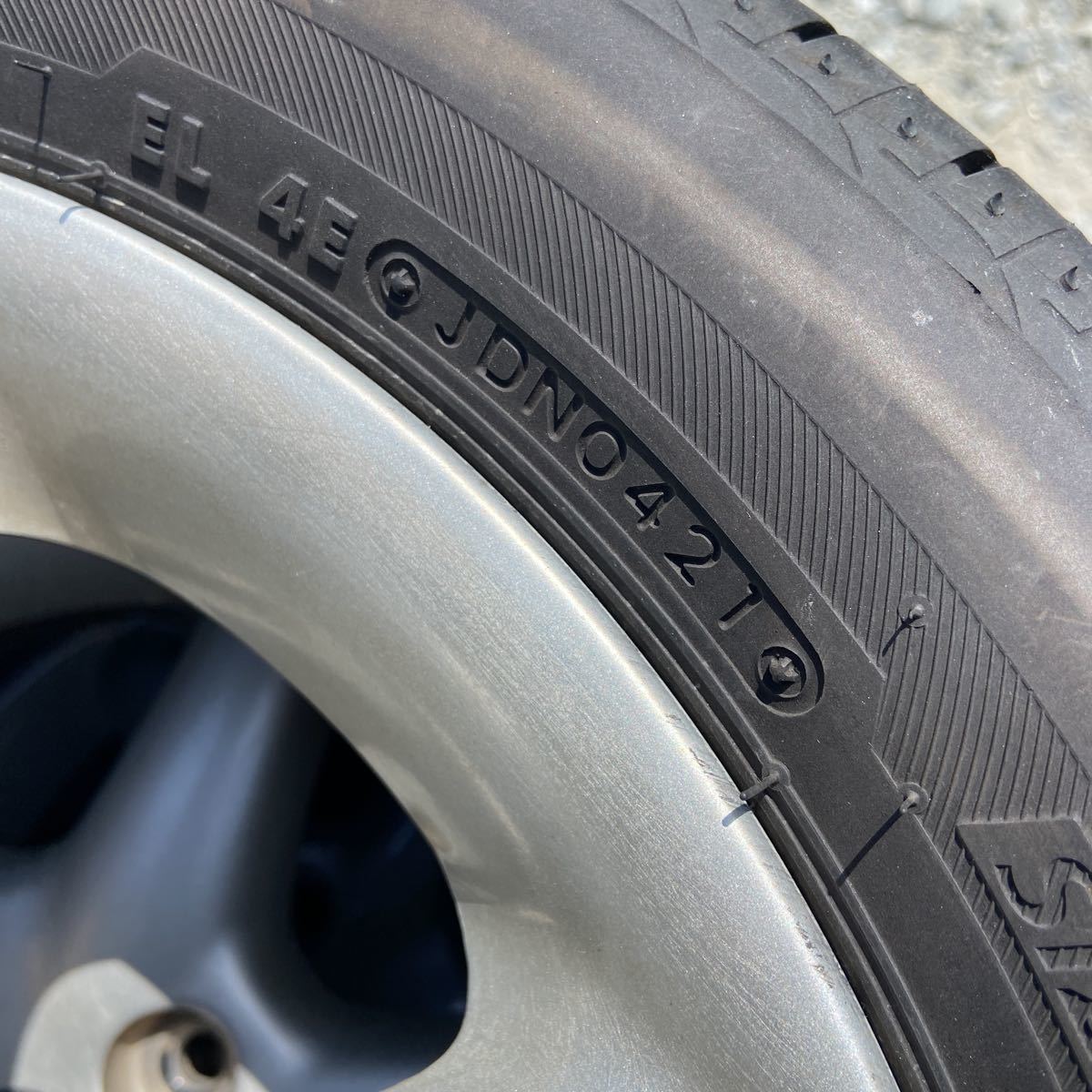アルトラパンSS HE21S 純正アルミホイール 4本セット 165/55R14