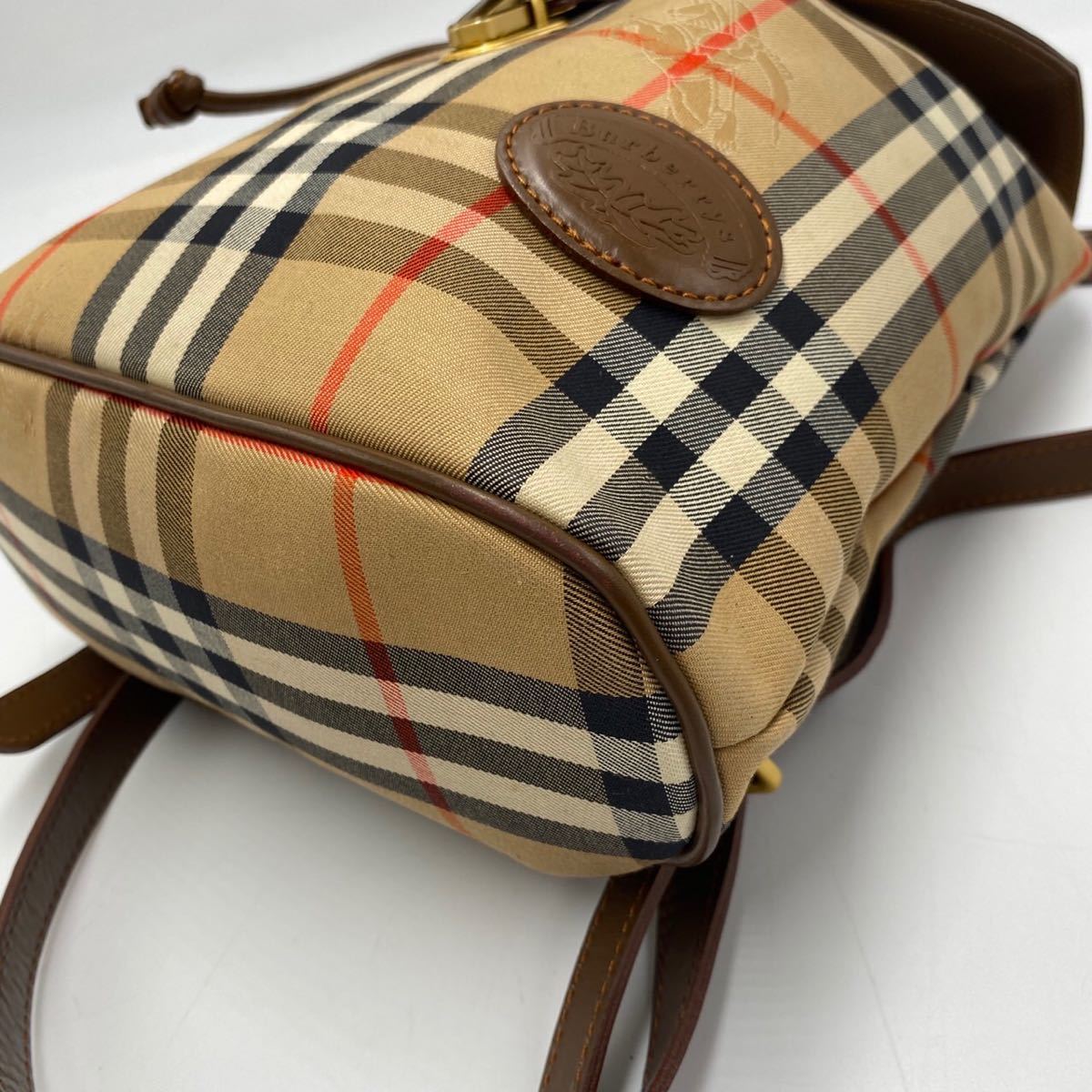 1円《極美品》バーバリー BURBERRY リュック ノバチェック シャドー 