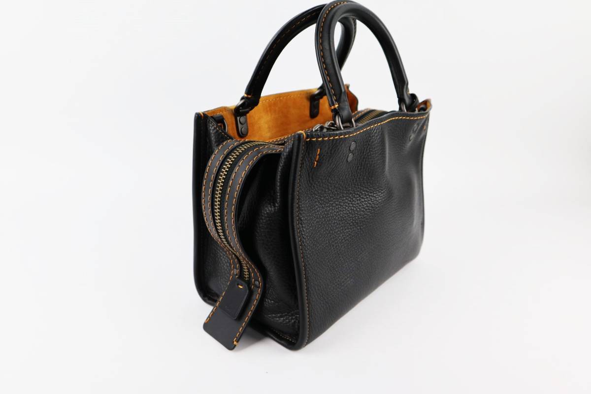 コーチ COACH 54536 ローグ25 2Way ショルダー ブラック 美品 ◇即決 