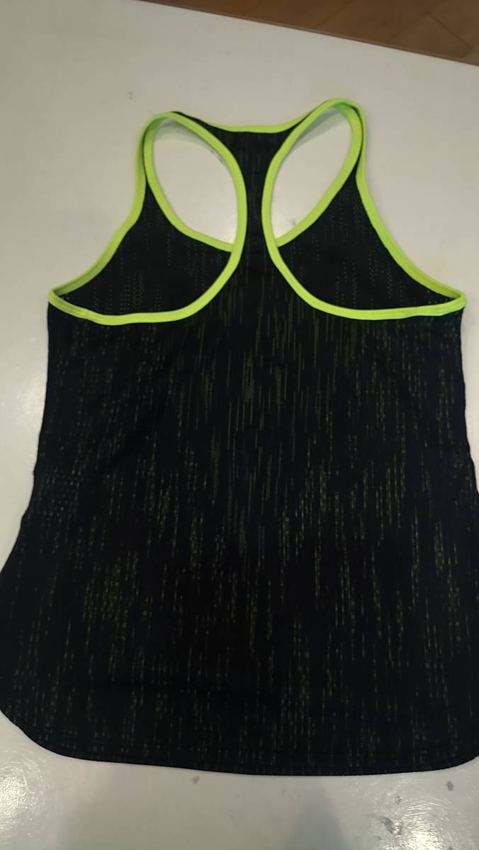 ナイキ　nike テニスウェア　上下セット　タンクトップ　スコート　黒　ブラック　黄色　イエロー_4