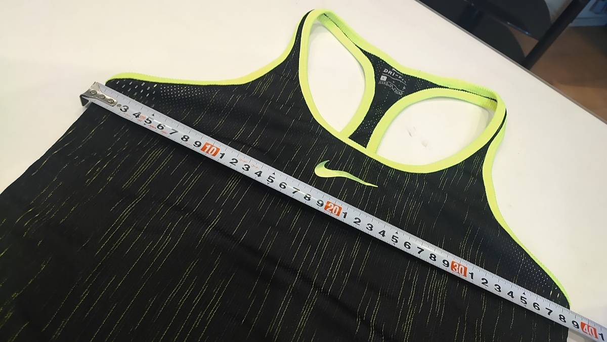 ナイキ　nike テニスウェア　上下セット　タンクトップ　スコート　黒　ブラック　黄色　イエロー_7