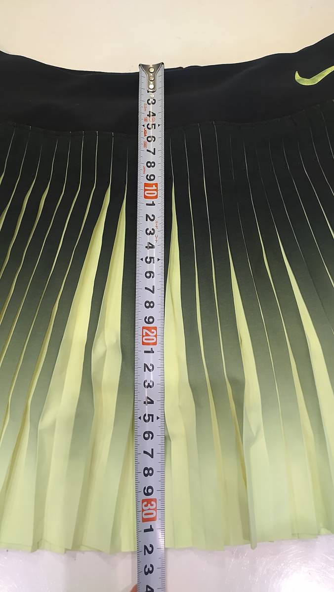 ナイキ　nike テニスウェア　上下セット　タンクトップ　スコート　黒　ブラック　黄色　イエロー_9
