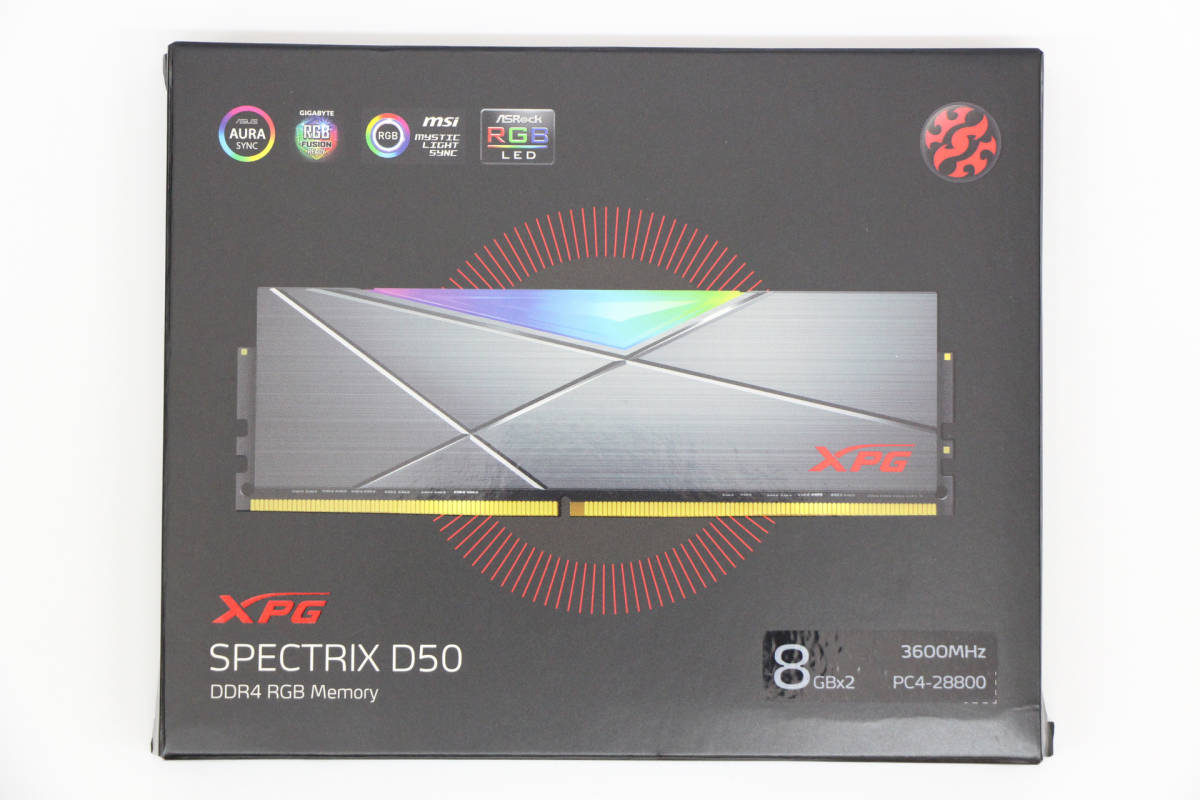 新作，人気 ゲーミングメモリ XPG SPECTRIX D50 AX4U360038G18A-DT50 DDR4 D50 RGB 16GB 8GBx2 3600MHz PC4-28800 CL18-20-20 SN:1563(その他)｜売買されたオークション情報、yahooの商品情報をアーカイブ公開 - オークファン DIMM