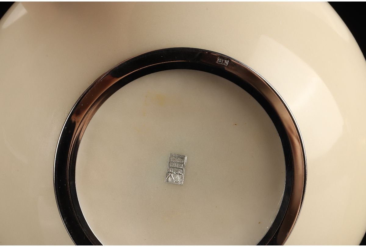 URA]田村幸夫 造/七宝柘榴文花瓶/共箱/4-5-153(検)骨董/田村七宝/銅器