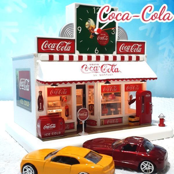 爆買い，HOT 1円 スタート やや訳あり コカコーラ ジオラマ 1950年代 オールドアメリカン ドリンクバー 時計 ダンバリーミント 照明 ライト(コカ・コーラ)｜売買されたオークション情報、yahooの商品情報 コカ・コーラ
