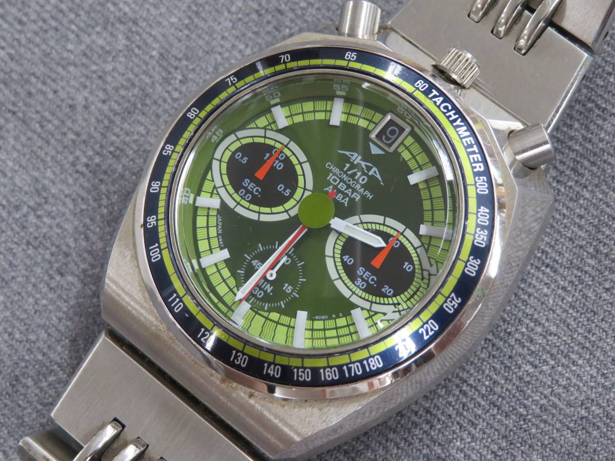 SEIKO ALBA AKA V657-6060 セイコー アルバ アカ クロノグラフ 動作品 