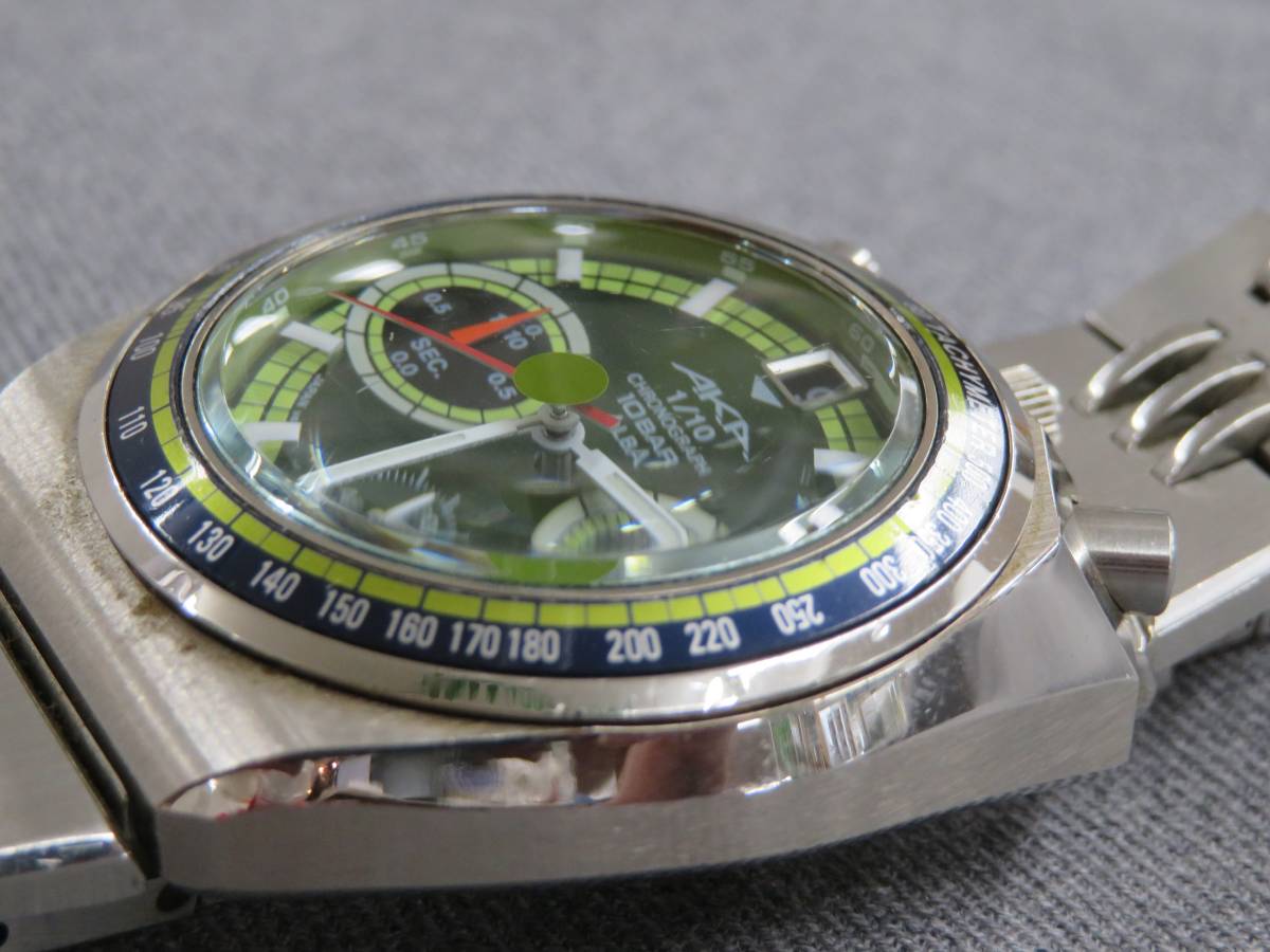 SEIKO ALBA AKA V657-6060 セイコー アルバ アカ クロノグラフ 動作品 