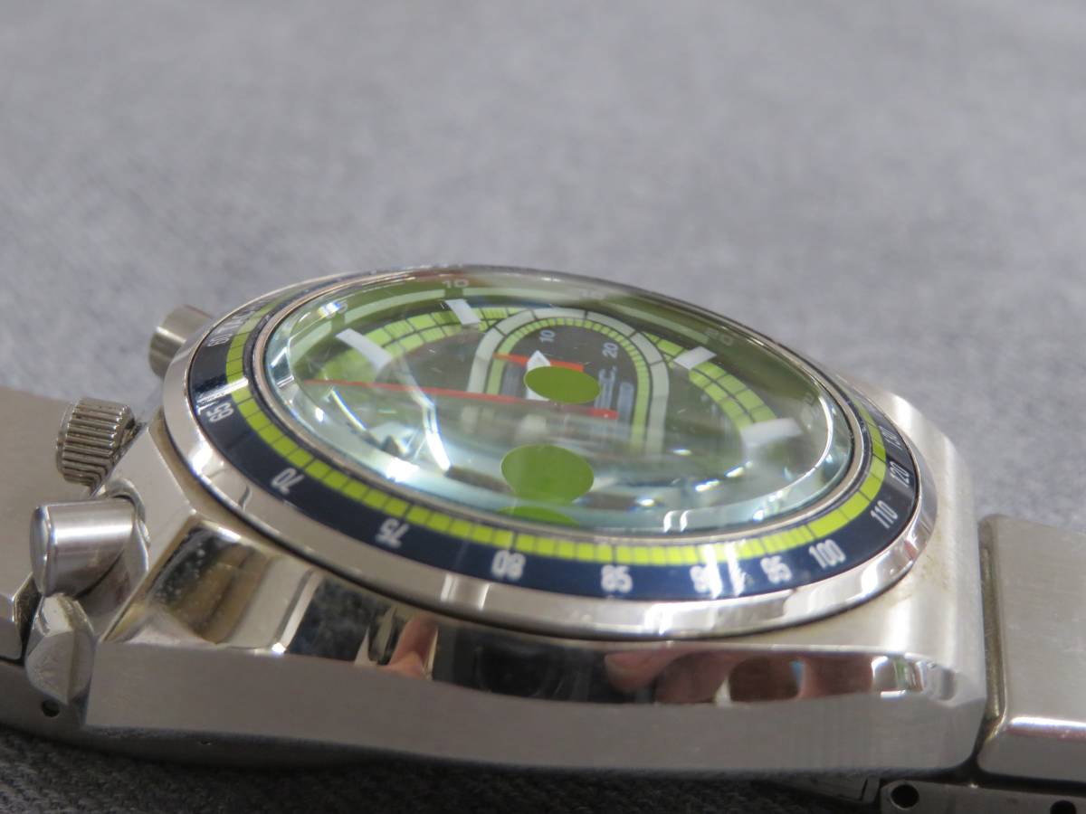 SEIKO ALBA AKA V657-6060 セイコー アルバ アカ クロノグラフ 動作品 