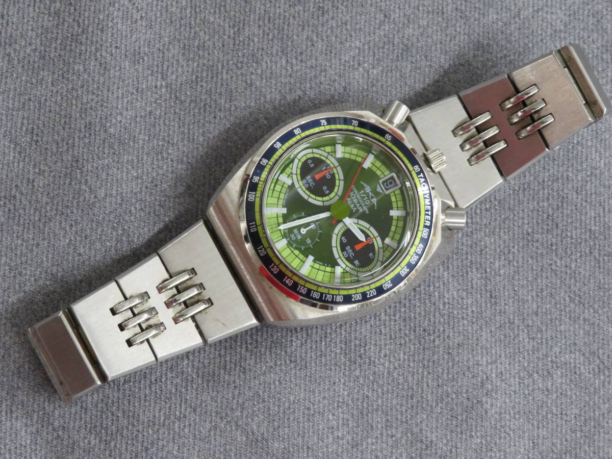 SEIKO ALBA AKA V657-6060 セイコー アルバ アカ クロノグラフ 動作品 
