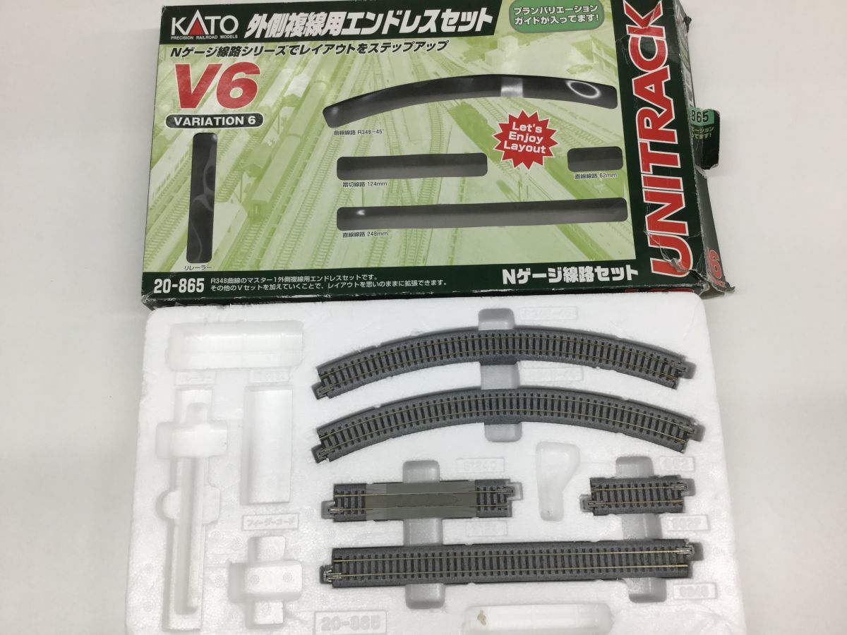 営SR753-120 KATO Nゲージ 線路まとめ V6エンドレスセット V9左クロス