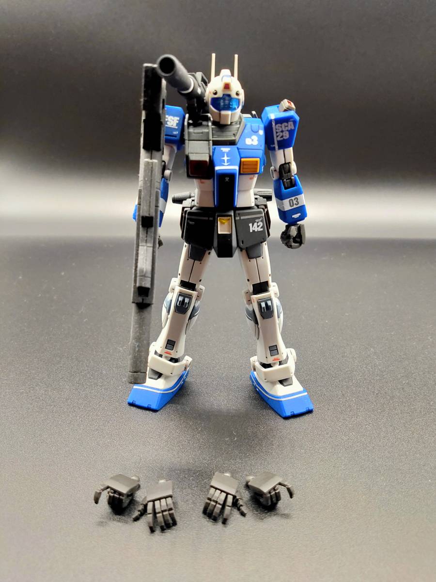 HG 1/144 ジム・キャノン(ロケット・バズーカ装備) 部分塗装完成品