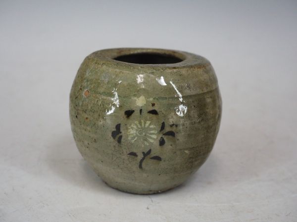 青磁象嵌蓮花草紋壺 李朝 高麗 朝鮮49