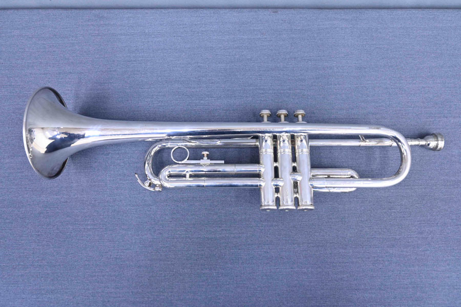 【美品】KAWAI トランペット KTR32S シルバー マウスピース付き NR05 カワイ KAWAI トランペット KTR32S マウスピース有り ケース無し