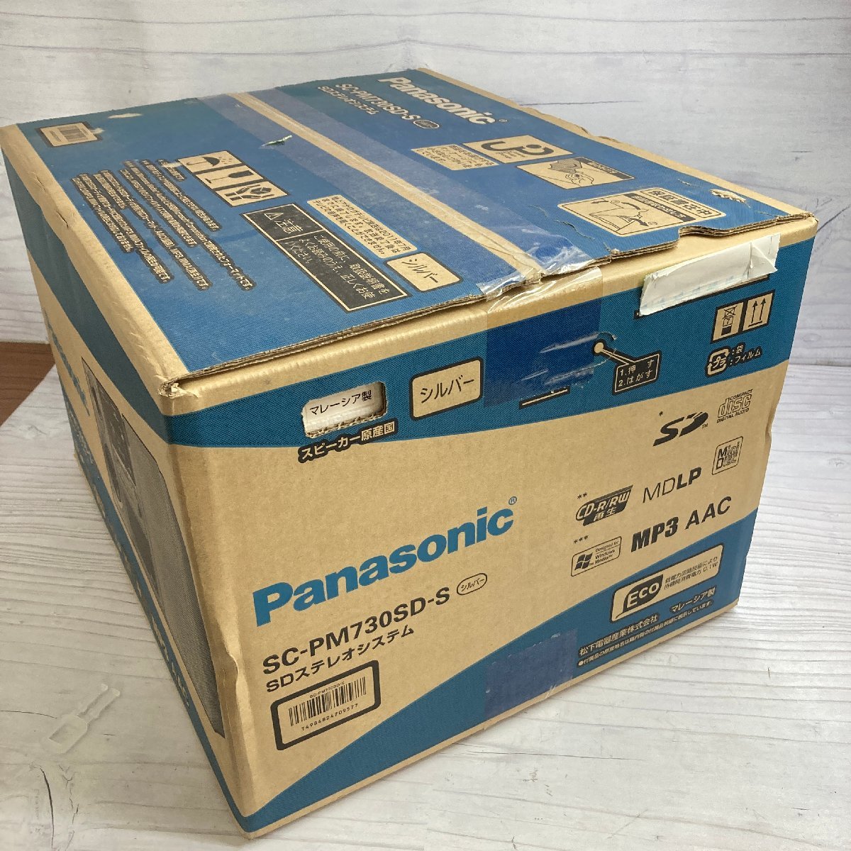 f001l M 未開封品 デッドストック Panasonic パナソニック SC-PM730SD-S SDステレオシステム コンポ CD MD カセット パナソニック 三菱電機 片吸込形シロッコファン 家電、AV、カメラ RD-XV10 訳あり（ブランドパナソニック）（電子レンジ
