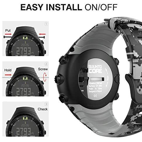 色名:デジタルカモフラージュ Suunto Core バンド - ATiC SUUNTO(スント) Coreコア専用 迷彩シリーズ ソフト 高級_8