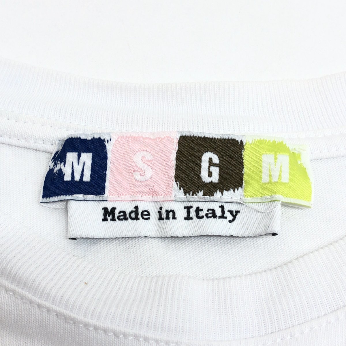 MSGM - MSGM エムエスジーエム Tシャツ・カットソー XS 白 【古着