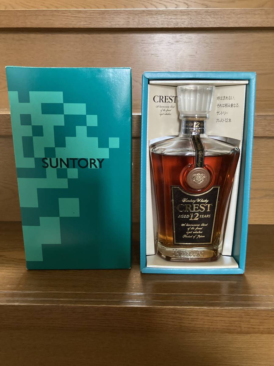 古酒】サントリークレスト12年 箱付き 未開栓 12年 クレスト CREST 古酒