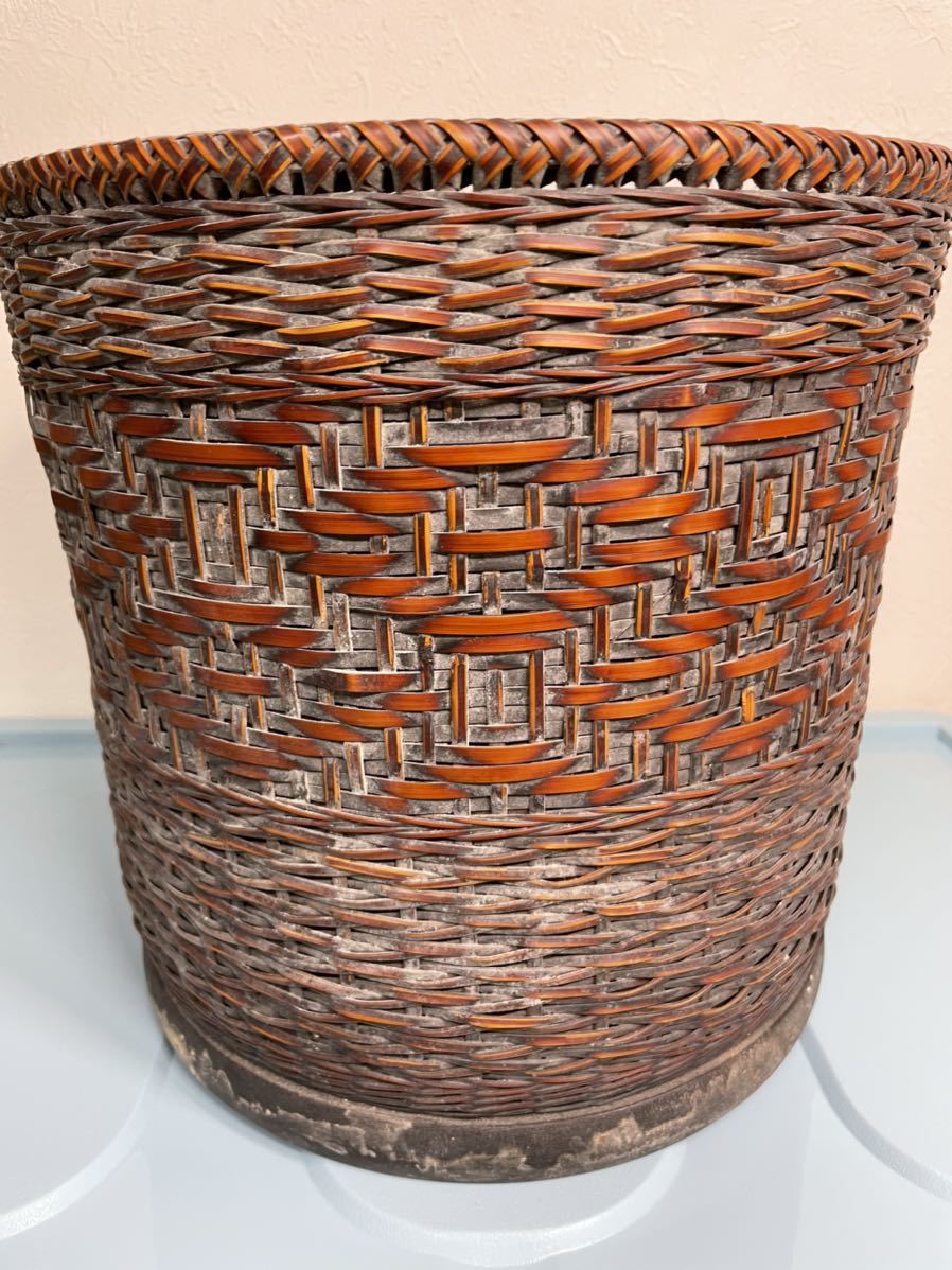 煎茶道具！竹で編む！火金鉢！