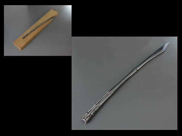 白蓮】藤原良明作 「竹」 切出し/小刀 箱付 大工道具□送料無料