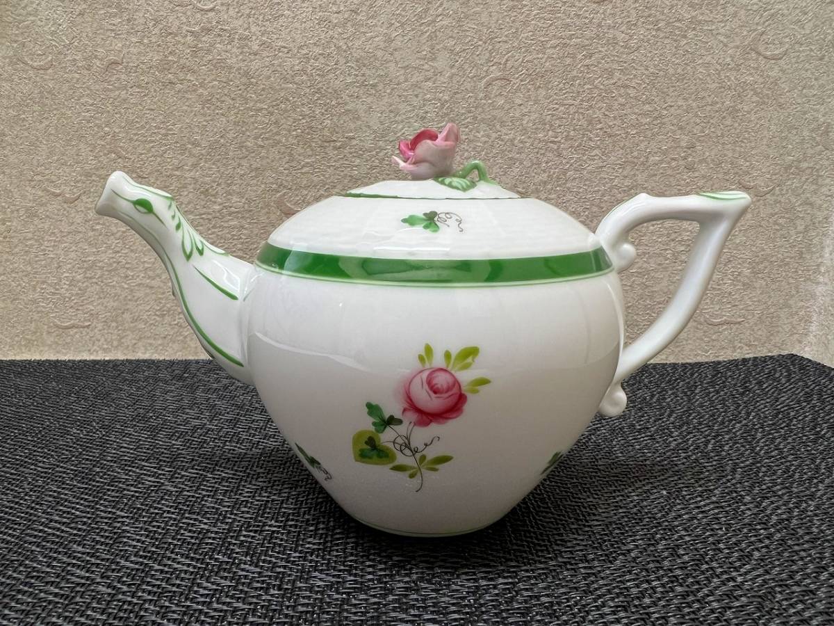 送料無料，定番人気 HEREND/ヘレンド ウィーンの薔薇 ティーポット カケあり(ヘレンド)｜売買されたオークション情報、yahooの商品情報をアーカイブ公開 - オークファン ヘレンド