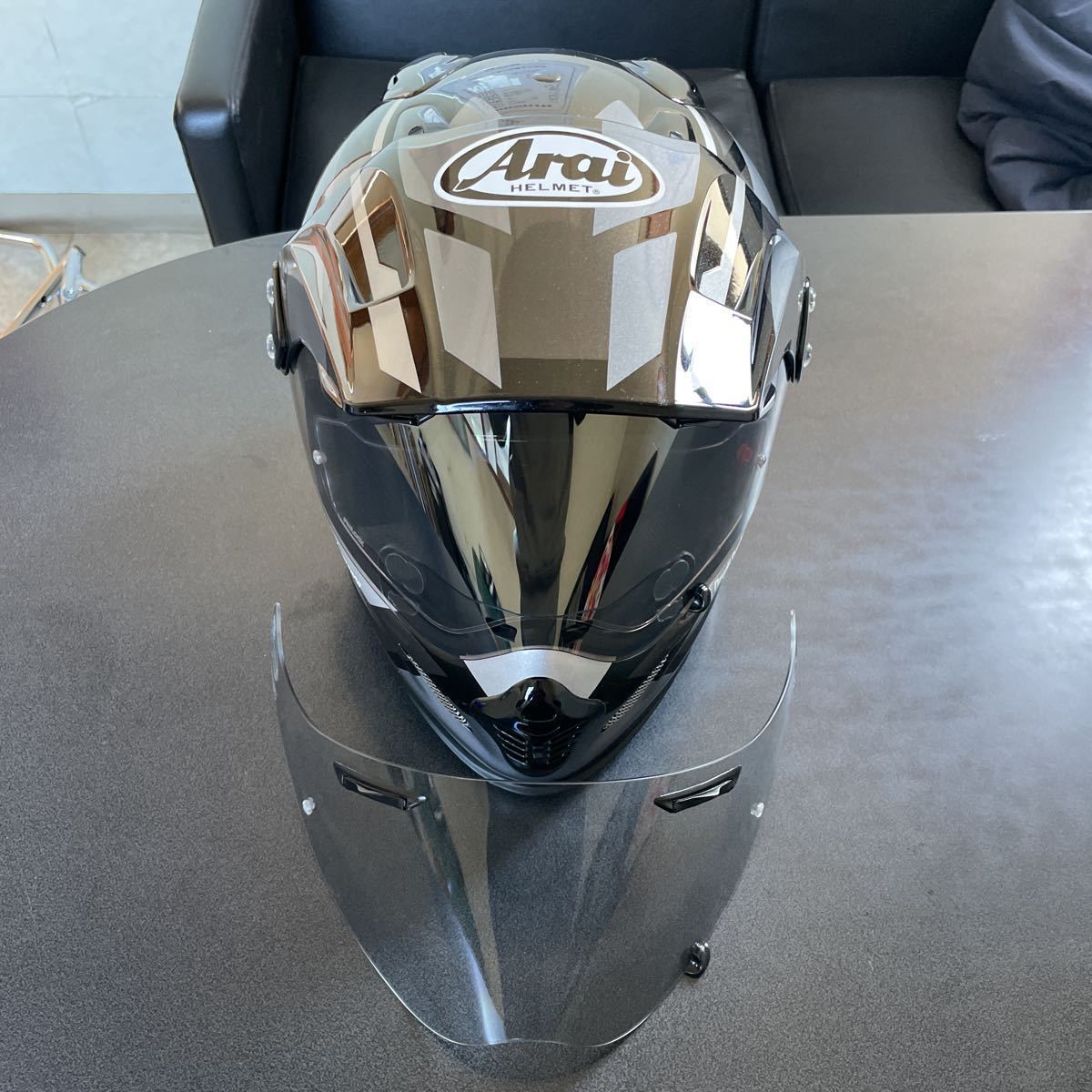 Arai ヘルメット なじめ ツアークロス3 デツアーブルー(インカムおまけ 