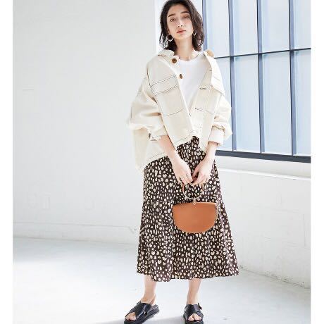 未使用＊雑誌掲載 完売 ADAM ET ROPE' ダルメシアンプリントスカート