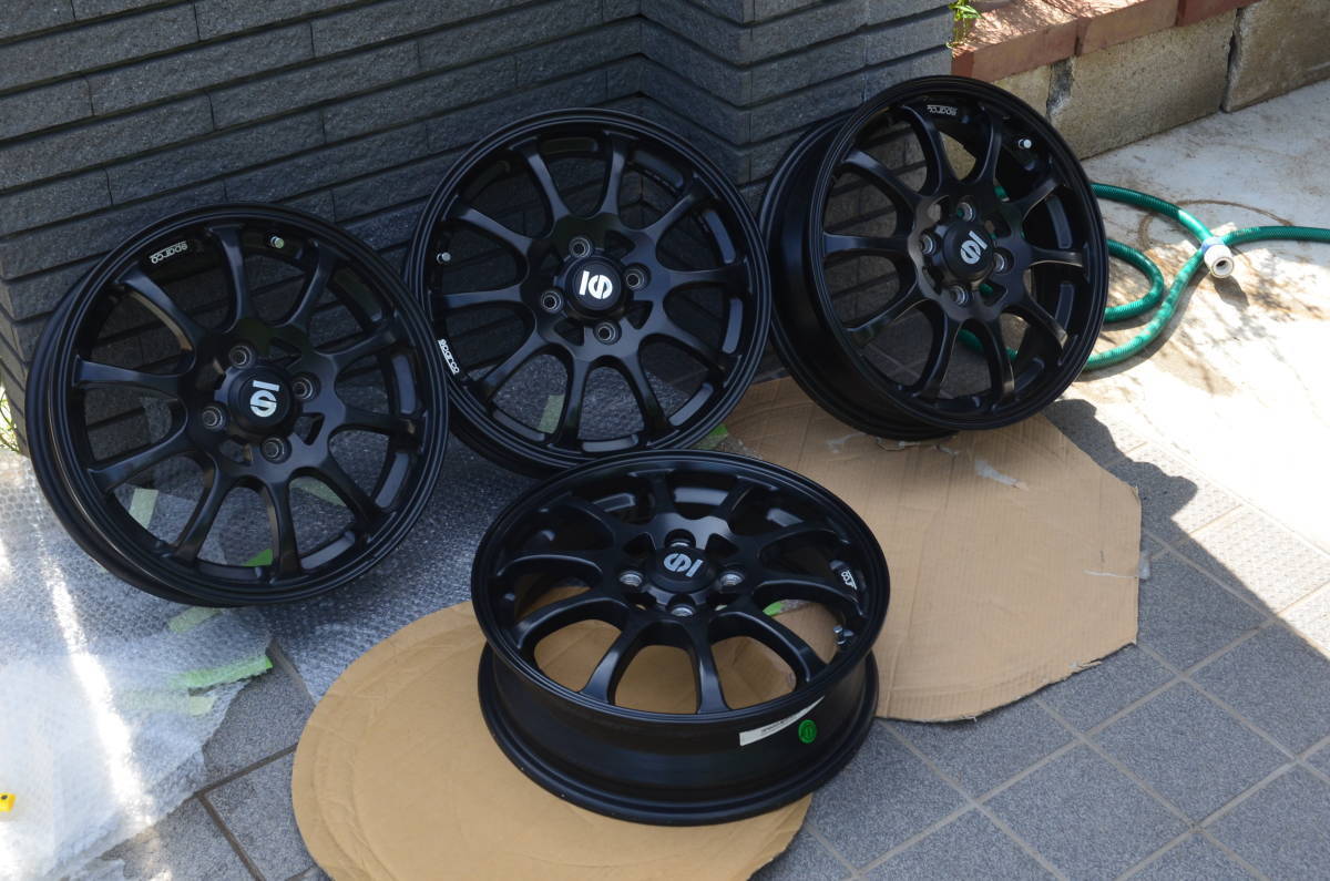 スパルコ OZレーシングコラボ品 15インチ PCD100 4.5JJ インセット43 4 