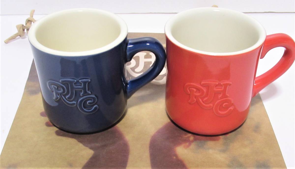 全国無料，全国無料，HOT RHC Ron Herman ロンハーマン Emboss Logo Mug エンボスマグ セット レッドネイビー(その他)｜売買されたオークション情報、yahooの商品情報をアーカイブ公開 - オークファン 女性用